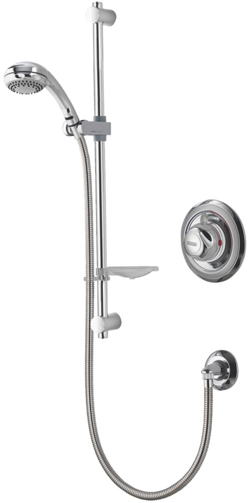 Aqualisa Aquavalve RearFed Concealed Chrome Thermostatic Mixer Shower Screwfix