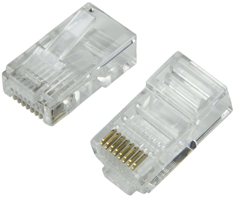 Philex RJ45 8P/8C Connectors 100 Pack - Screwfix