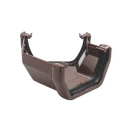 FloPlast  uPVC 135° Square Gutter Angle Brown 114mm