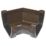 FloPlast  uPVC 135° Square Gutter Angle Brown 114mm