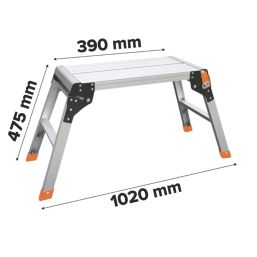 Magnusson Aluminium 475mm x 390mm Folding Work Platform