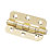 Eclipse  Electro Brass Grade 7 Fire Rated Radius Ball Bearing Hinge 76mm x 51mm 2 Pack
