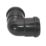 FloPlast Push-Fit Bend Black 90° 40mm