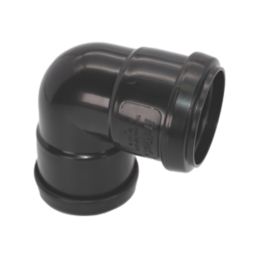 FloPlast Push-Fit Bend Black 90° 40mm