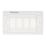 Hager Sollysta WMGP3 3-Module Grid Faceplate White