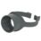 FloPlast  Strap Boss Anthracite Grey 110mm