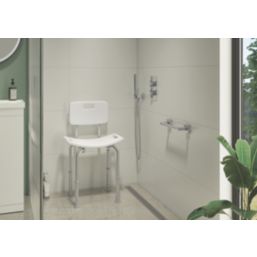 ETAL Freestanding Bath & Shower Seat White