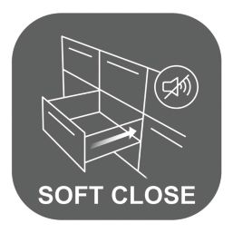 Essentials White Soft-Close Ball Bearing Drawer Runners 450mm 2 Pack