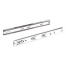 Essentials White Soft-Close Ball Bearing Drawer Runners 450mm 2 Pack