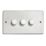 Varilight V-Dim 3-Gang 2-Way  Dimmer Switch  White