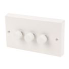 Varilight V-Dim 3-Gang 2-Way  Dimmer Switch  White