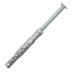 Fischer SXR-L T TX Nylon Frame Fixings with Zinc-Plated Countersunk Screw 8mm x 100mm 50 Pack