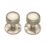 Designer Levers Ringed Mortice Door Knob Pair Satin Nickel 64mm