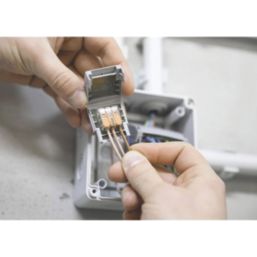 Wago 207-1431 3-Entry IPX8 Gelbox for Splicing Connectors Grey 4 Pack