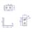 Essentials Angle Bracket Silver 40mm x 40mm x 20mm