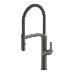 Swirl Boyne  Pull-Out Spray Mixer Kitchen Tap Titanium-Effect