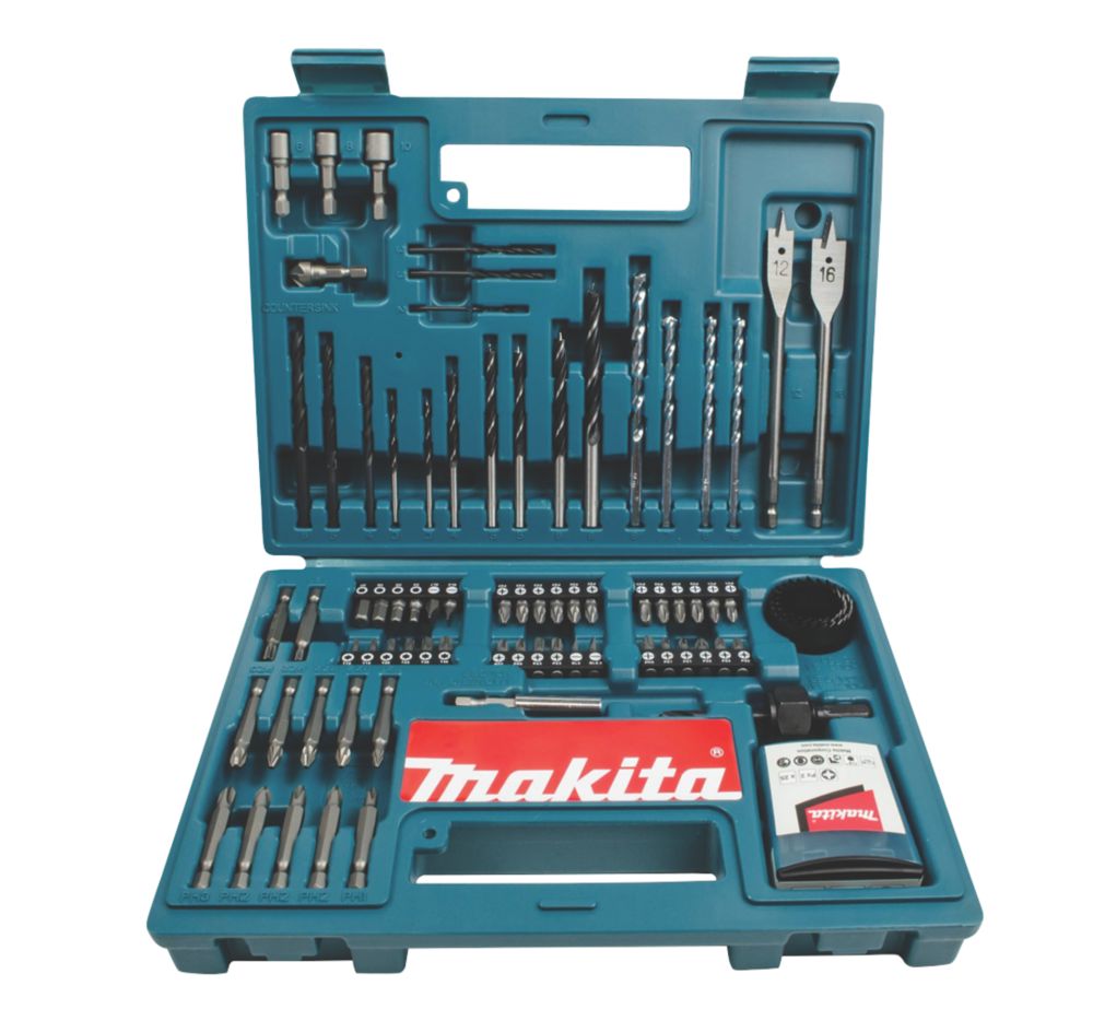 Makita Hex Shank Drill  Screwdriver Bit Accessory Set 100 Pieces Screwfix