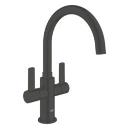 Grohe Start Dual Lever Kitchen Tap Matt Black
