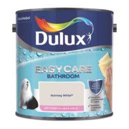Dulux Easycare 2.5Ltr Nutmeg White Soft Sheen Emulsion Bathroom Paint
