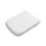 Croydex Leven Flexi-Fix Soft-Close with Quick-Release Square Toilet Seat Thermoset Plastic White