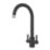 ETAL Sorrento Twin Lever Kitchen Mixer Tap Matt Black