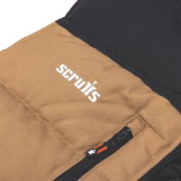 Scruffs Worker Padded Bodywarmer with Ripstop Panels Stone Small 36-38" Chest
