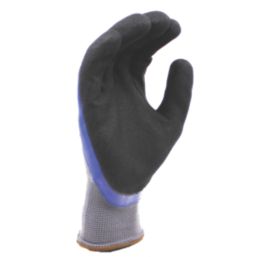 MCR Safety OilTeq General Handling Gloves Blue/Black Large 1 Pair