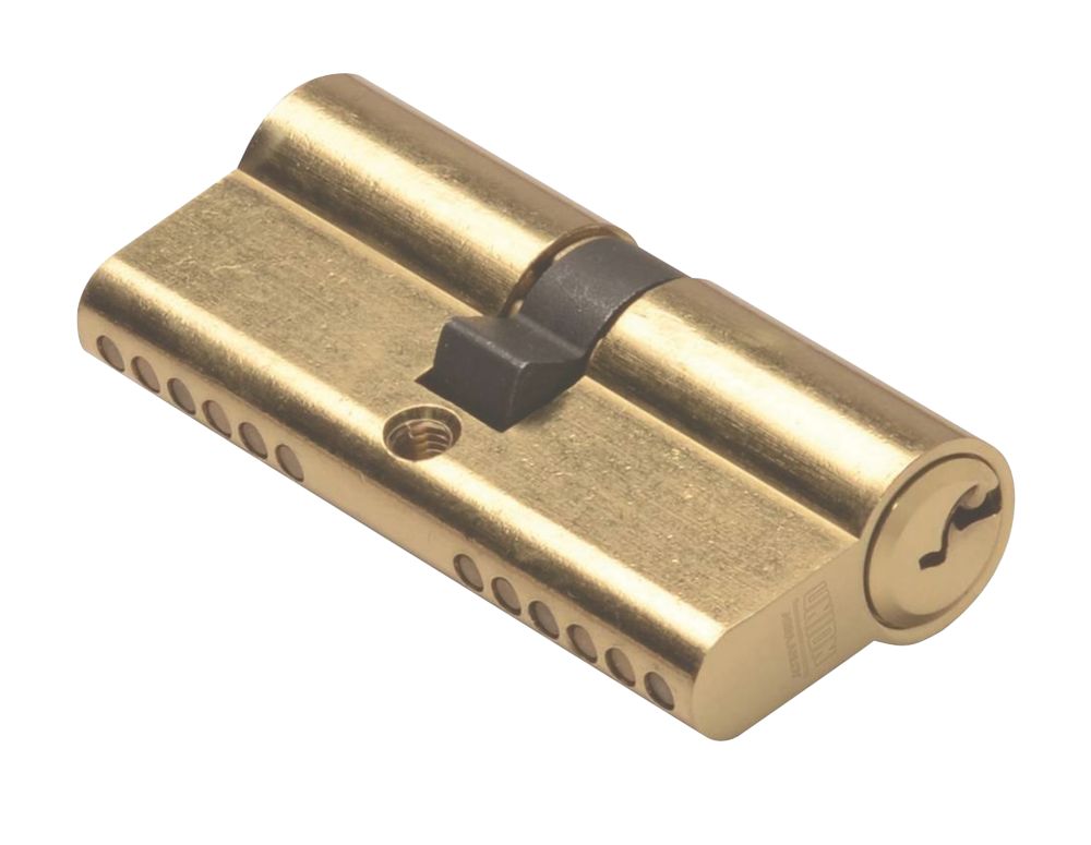 Union 6Pin Euro Cylinder Lock 4555 (100mm) Brass Screwfix