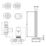 ETAL Danva 15mm x 1/2" Brushed Brass Straight & L/S Modern Thermostatic Radiator Valve & Lockshield