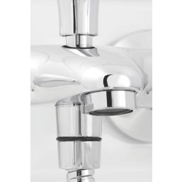 Rize Chrome 75mm Wall Mounted Dual Control Thermostatic Shower Mixer Tap