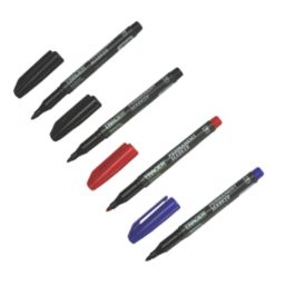 TRACER  Medium Tip Mixed Colours Permanent Marker 4 Piece Set
