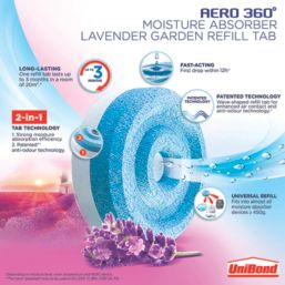 Unibond Aero 360° Moisture Absorber Lavender Refill 0.967kg 2 Pack