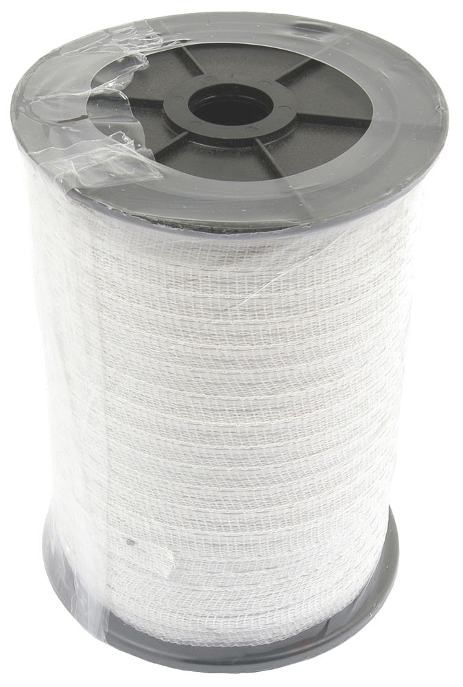 Stockshop Electric Fence Polytape White 20mm x 200m - Screwfix