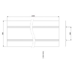 JG Speedfit JGUFHSP400 Overfloor Heat Spreader Plates 1000mm 10 Pack