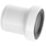 McAlpine  Rigid Straight Telescopic Toilet Socket Extension White 138mm