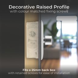 British General Nexus Metal 1-Gang 2-Way LED Dimmer Switch  Brushed Steel