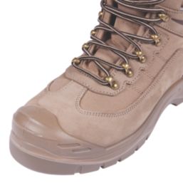 Apache Nelson Size 7  Stone  Steel Toe Cap Safety Boots