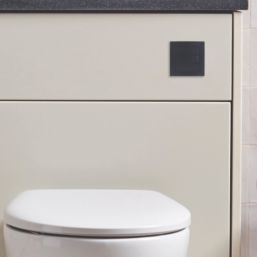 Square Dual-Flush Flushing Button Black
