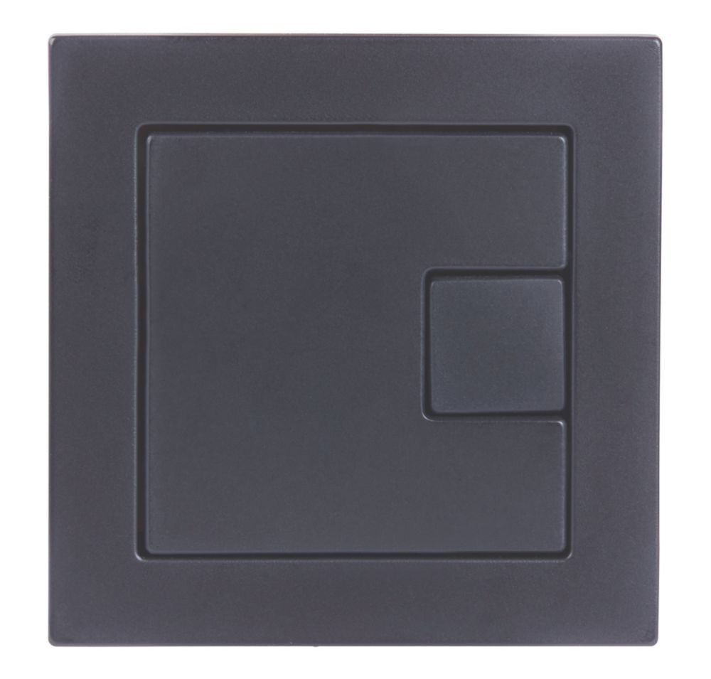 Tavistock Square DualFlush Flushing Button Black Screwfix
