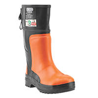 Oregon Yukon   Safety Chainsaw Wellies Orange / Black Size 7.5