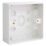 British General 900 Series 1-Gang Surface Pattress  Back Box 30mm
