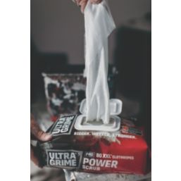 Ultragrime Pro Power Scrub XXL+ Cleaning Wipes 80 Pack