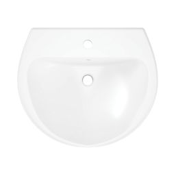 Swirl Enz Wall-Mounted Basin 1 Tap Hole 555mm