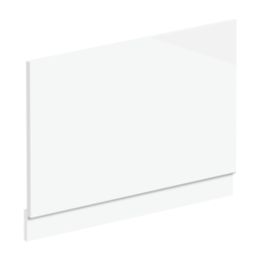 Highlife Bathrooms Halite Adjustable End Bath Panel 800mm Gloss White 2 Pieces