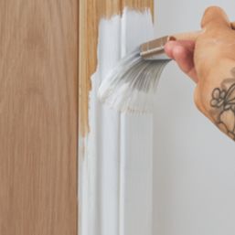 Fortress Trade 1Ltr Brilliant White Eggshell Water-Based Trim Paint