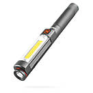 Nebo Franklin Dual RC Rechargeable LED Flashlight/Worklight Black Graphite 500lm
