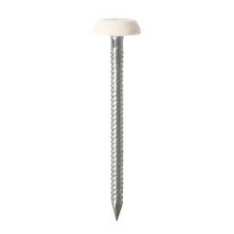 Timco Polymer-Headed Nails White Head A4 Stainless Steel Shank 3.2mm x 65mm 100 Pack