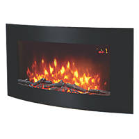 EF830 Black Remote Control Wall-Mounted Electric Fire