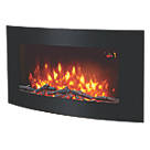 EF830 Black Remote Control Wall-Mounted Electric Fire 1000 x 500mm