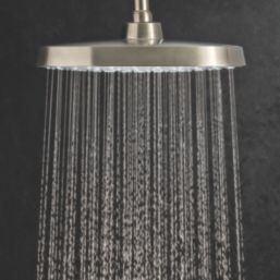 Mira Crisp Tilt Overhead Shower Head Brushed Nickel 250mm